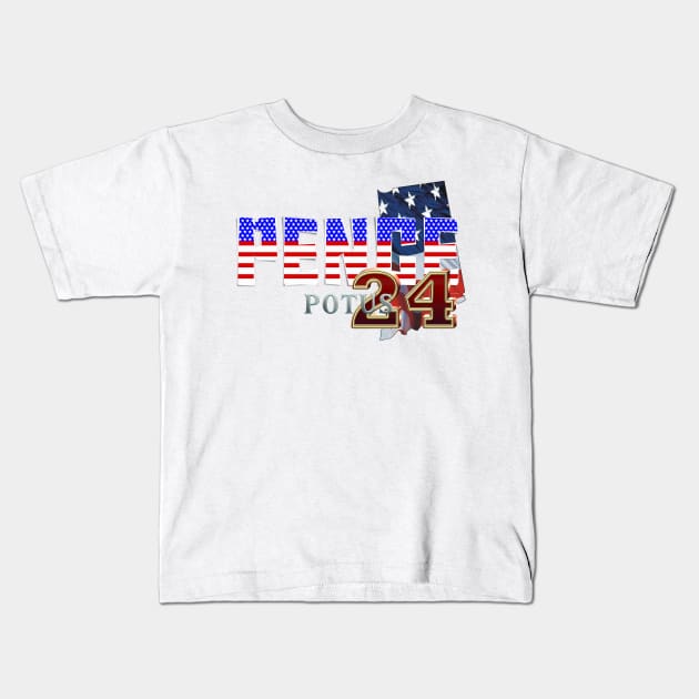 Pence for President 2024 Kids T-Shirt by teepossible